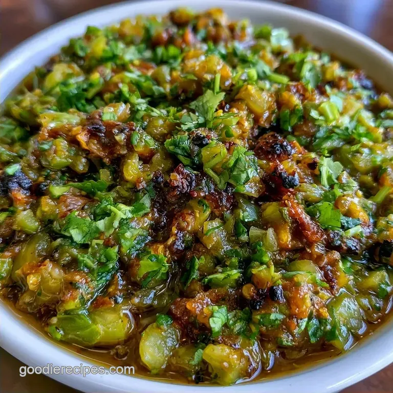 Smoky Fire Roasted Green Tomato Salsa