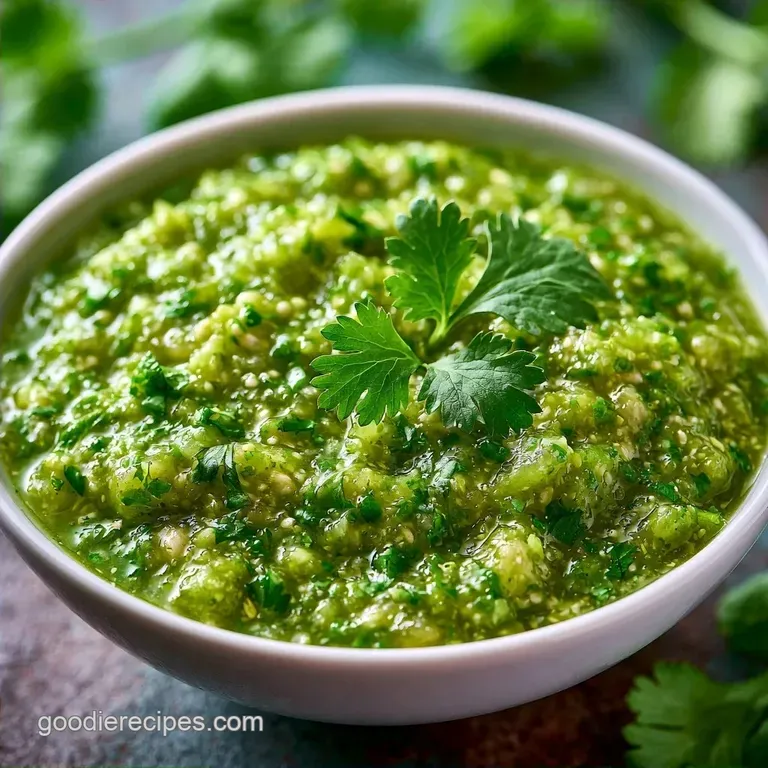 Roasted Homemade Green Salsa