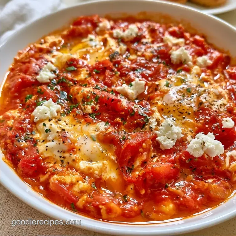 Healthy Authentic Shakshuka with Feta