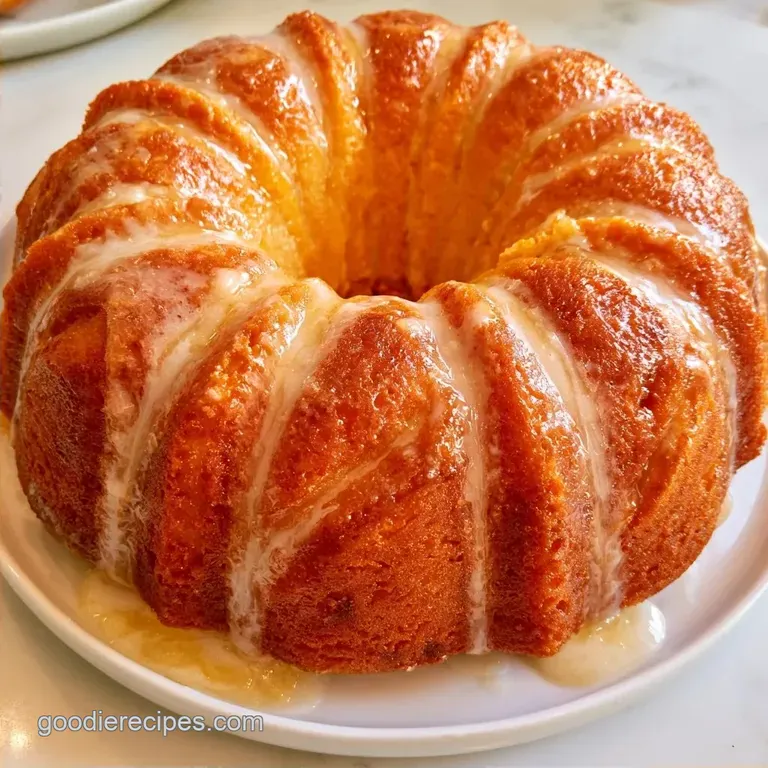 Simple Lemon Bundt Cake with Sour Cream