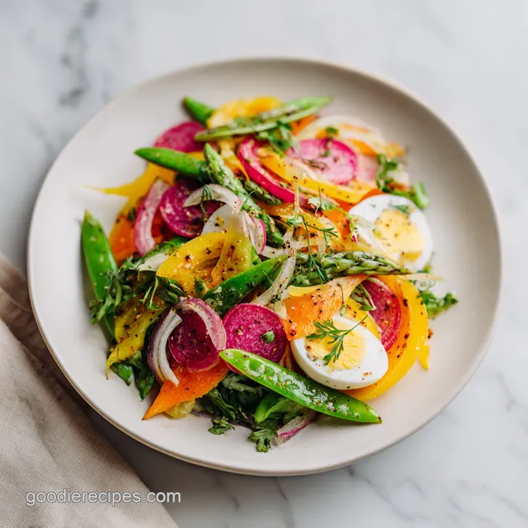 Spring Salad Recipe with Lemon Vinaigrette