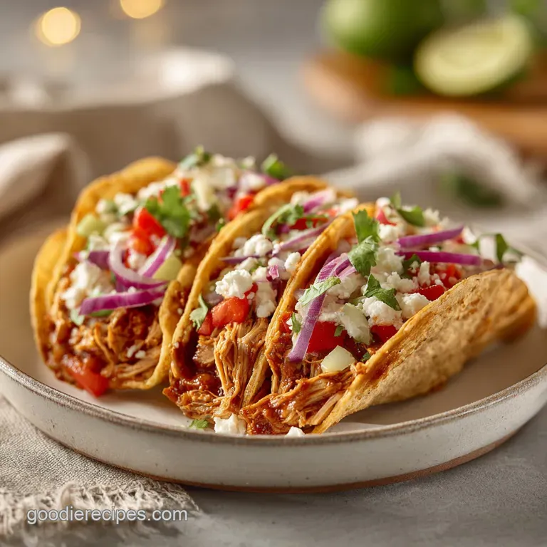 Slow Cooker Pulled Chicken Tacos: Tender and Smoky