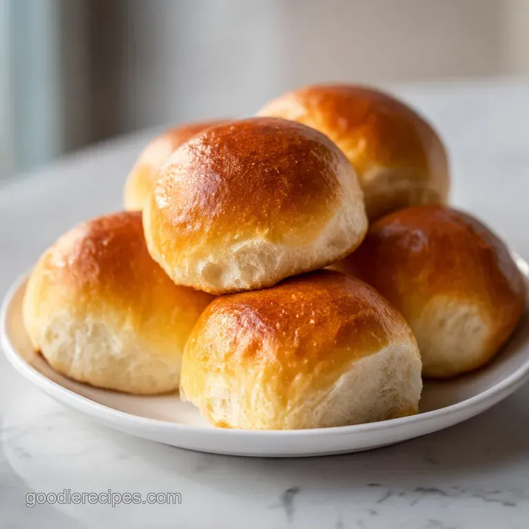 Buttery soft dinner roll on a linen napkin. Light catches the golden crust; airy, tempting, and ready to be devoured.
