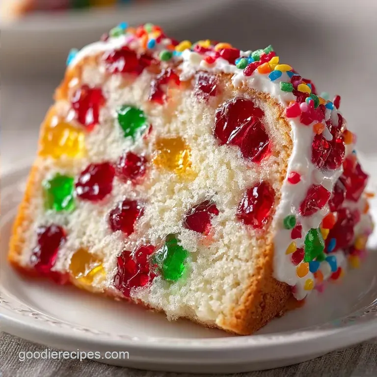 Traditional Jello Poke Cake: Colorful and Moist