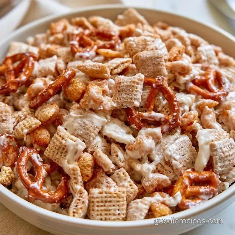 White Chocolate Halloween Chex Mix